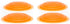 Jarware Set of 4 Orange Jelly/Jam Lids for Regular Mouth Mason Jars