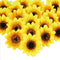SallyFashion 25pcs Fake Sunflower Heads – 2.8" Artificial Flower Blooms, Silk Gerbera Daisy for DIY Crafts, Home Decor
