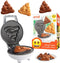 Emoji Poop Mini Waffle Maker - 4" Waffler Iron for Cute Smiley Face Pancakes or Waffles, Electric Non-Stick