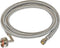 Eastman 5 Foot Dishwasher Supply Line, 3/8 Inch Compression x 3/4 Inch FHT Elbow, Braided Stainless Steel Connectors,