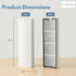 Nispira True HEPA Air Filter Replacement for Envion Therapure Air Purifier Models TPP220, TPP220F, TPP220H & TPP220M (2