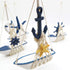 4PCS Sailboat Set, 4.4 6.8 Inch TIHOOD Mini Model Decoration Wooden Miniature Sailing Boat Home Decor Beach Nautical