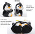 Cute Hug Penguins Decorative Bookends, Unique Animal Book Ends to Hold Books Creative Resin Book Holder Stopper