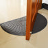 Half Round Doormat, Gray, 30x18 inches, Non Slip, High Traffic Absorbent Indoor Outdoor Rug