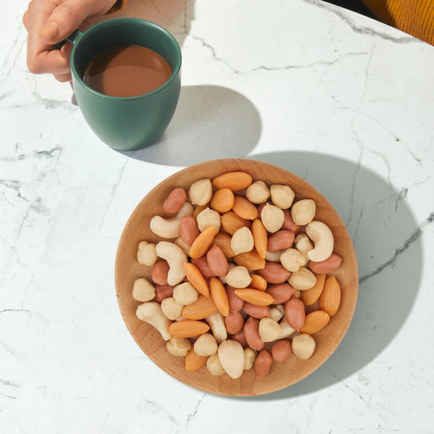 Meiwlong 100g Artificial Lifelike Nuts Decoration Fake Hazelnuts Peanuts Cashews Almonds Crafting DIY Home Kitchen