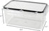 Crystal Lock Airtight Food Storage Containers Set with Lids | BPA-Free Meal Prep Container | Leak-Proof Kitchen Fridge