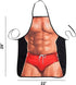 Cooking Kitchen Aprons for Men Women Chef, Funny Apron, Red Swim Trunks Design