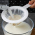 Kitchen Ultra-Fine Nylon Mesh Strainer, Plastic Sieve Filter Spoon Set of 3 for Soy Milk Coffee Yogurt Juice