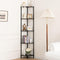 Yoobure 5-Tier Corner Shelf Stand, Tall Corner Bookshelf for Bedroom, Living Room, Narrow Display Shelf