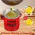 Emptycolor 46oz Bacon Grease Saver with Strainer Grease Container for Kitchen, Cooking Oil Bacon Fat Storage Can Jar