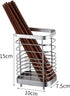 Kitchen Utensil Holder, Stainless Steel Utensil Holder Countertop, Kitchen Utensil Drying Caddy, Cutlery Drainer for Kitchen Utensil, Rust-Proof Cutlery Utensil Organizer (Silver plus)