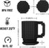 Fubarbar Kids Brick Gaming Mug - Novelty Coffee Cup with Straw, Funny Xmas/Birthday Gift for Men, Women, Kids, Black