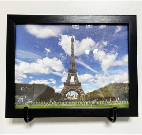 Wall Mount Metal Display Stand, Black Easel for Photos, Decorative Plates, Tablets, and Art with Anchors and Screws