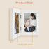 Golden State Art 4x6 Double Picture Frame - Vertical Hinged Folding Family Frames with Real Glass (White, 1-Pack)