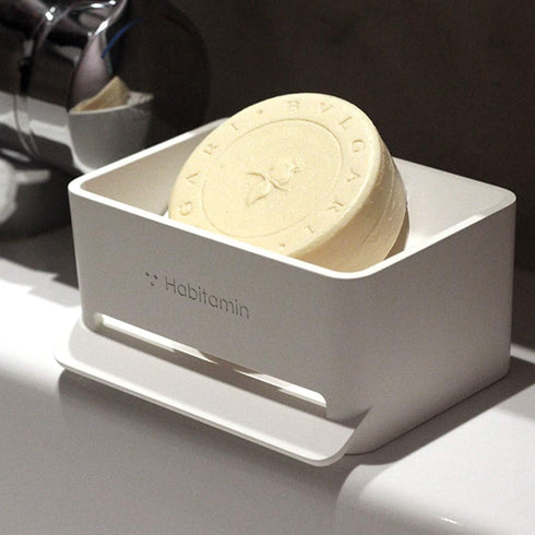Soap Mate Slanted Soap Dish: Self-draining & Fast Drying Natural Soap Saver for Bathroom, Shower, Kitchen Sink
