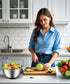 5.3QT 5 Salad Spinner Large,Stainless Steel Lettuce Spinner,Fruit Vegetables Wash Bowl with Blade Slicer,Egg Yolk