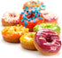 Lawei 2 Pack 12-Cavity Non-stick Donut Pan, Carbon Steel for Muffins, Cakes, and Mini Bagels