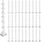 KESOCORAY 50 Pack Hanging Crystals - Clear Acrylic Prisms Pendant Ornaments for Christmas