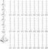 KESOCORAY 50 Pack Hanging Crystals - Clear Acrylic Prisms Pendant Ornaments for Christmas