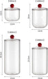 Clear Plastic Candy Jar with Lid for Office Desk, Cookie Storage Jar for Kitchen Counter, Apothecary Jar for Cotton