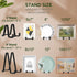 Plate Stands for Display, 3 Inch Plastic Easel Stand for Pictures, Decorative Plates, and Tabletop Art (Black)