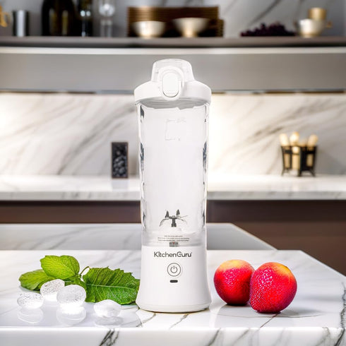 Elite Rechargeable Travel Blender, 240W Personal Smoothie Maker with 600ml Capacity, Black