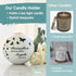 Butterfly Memorial Candle Holder - 5 x 5 Inch Sympathy Gift for Grief, Loss of Loved One, Remembrance