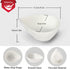 Ceramic Dip/Dipping Bowls Set Small White Porcelain Soy Sauce Dish/Bowls Set of 6 - Good for Dessert, Cereal,Ketchup, Soy Sauce, BBQ and Other Party Dinner, 5oz/pc by Keponbee
