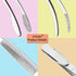 JETKONG 2 Pcs 12'' Curved Kitchen Tweezers: Stainless Steel Professional Chef Tongs for Cooking, BBQ (Silver)