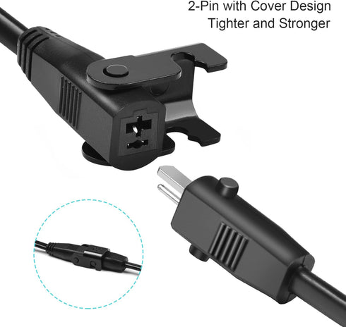 Power Recliner Power Supply Kit, 4-Piece Universal Dual Transformer with AC Power Cord, DC Extension Cable