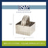 RSVP International Endurance Biscuit Cutters, Set of 4, Rippled Square, Stainless
