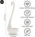 OTOTO Swanky Swan Soup Ladle - Silicone Soup Spoon, BPA-Free, Heat Resistant, Cute Kitchen Accessories, White