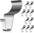 Vinyl Siding Hooks, Heavy-Duty Stainless Steel Hangers, Low Profile Siding Clips for Hanging Wreaths (Silver, 10 Pack)