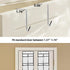 Over The Door Shoe Organizer, 14 Large Mesh Pockets Hanging Shoe Rack for Closet Organizers and Storage, 2-Pack, White