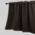 KOUFALL Blackout Valance Curtains for Living Room, Rod Pocket Valence Window Treatment - Chocolate Brown 52x18 Inch