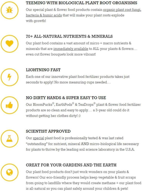 100 EarthPods Organic Fruit Tree & Citrus Fertilizer Spikes Plant Food Capsules - Made in USA