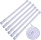 SIQUK 6 Pack Cupboard Bars, Adjustable Spring Tension Rods for DIY Projects, 12 to 20 Inches