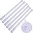 SIQUK 6 Pack Cupboard Bars, Adjustable Spring Tension Rods for DIY Projects, 12 to 20 Inches