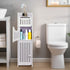 LuiceABC Toilet Paper Holder Stand, Over The Toilet Storage Cabinet for Bathroom, Slim Corner Shelf for Small Space