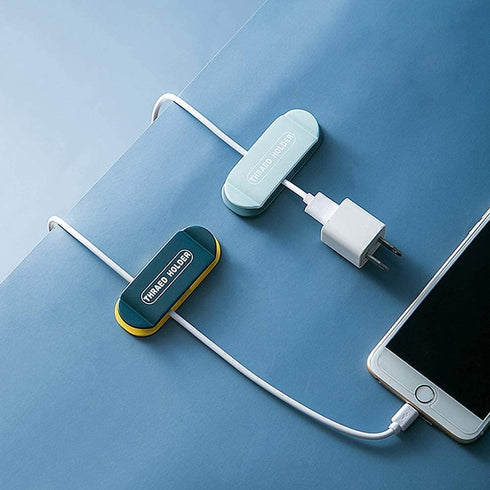 4every 4pcs electrical plug holders,Plug Organizer,phone charger holders for nightstand,charging cord holder wall,car