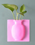 Chezmax 3PCs Flower Pot Silicone Sticky Vase, Reusable Wall-Mounted Decorative Hanging Vase