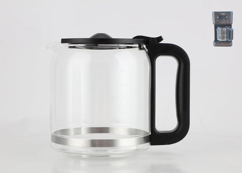 14 Cups Glass Coffee Maker Replacement for Mr. Coffee, BPA-Free, Food Safe, Heat-Resistant Handle