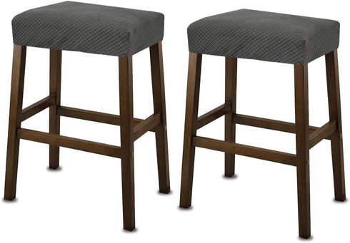 NeColorLife Stool Cover Rectangle,Stretch Waterproof Saddle Seat Covers for Counter Height and