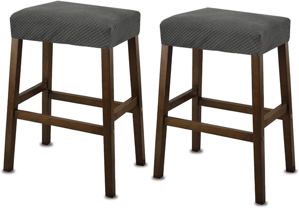 NeColorLife Stool Cover Rectangle,Stretch Waterproof Saddle Seat Covers for Counter Height and