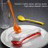 Ceramic Dessert Spoon Long Handle Dinner Spoons Set of 4 Korean Porcelain Spoons for Eating Dessert Appetizers Cereal (Multi-color)
