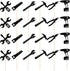 24PCS Tools Cupcake Topper, Construction Tools Cake Decorating for Boys & Men Birthday Party