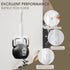 2 Packs Hat Racks Organizers for Baseball Caps, Hat Holder Storage on Closet Wall, Holds More Than 15 Hats (White)