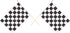 Beistle 12-Pack Black & White Checkered Rayon Flags, Finish Line Flags for Racing, 11" x 18"