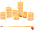 PURE PLANT HOME Honey Scented Beeswax Candles - 100% Pure Natural, 10 DRIPLESS Candles, Made in USA