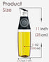 17oz Oil Dispenser Bottle, Olive Oil Dispenser Oil Sprayer, Clear Glass Refillable Oil and Vinegar Dispenser Bottle